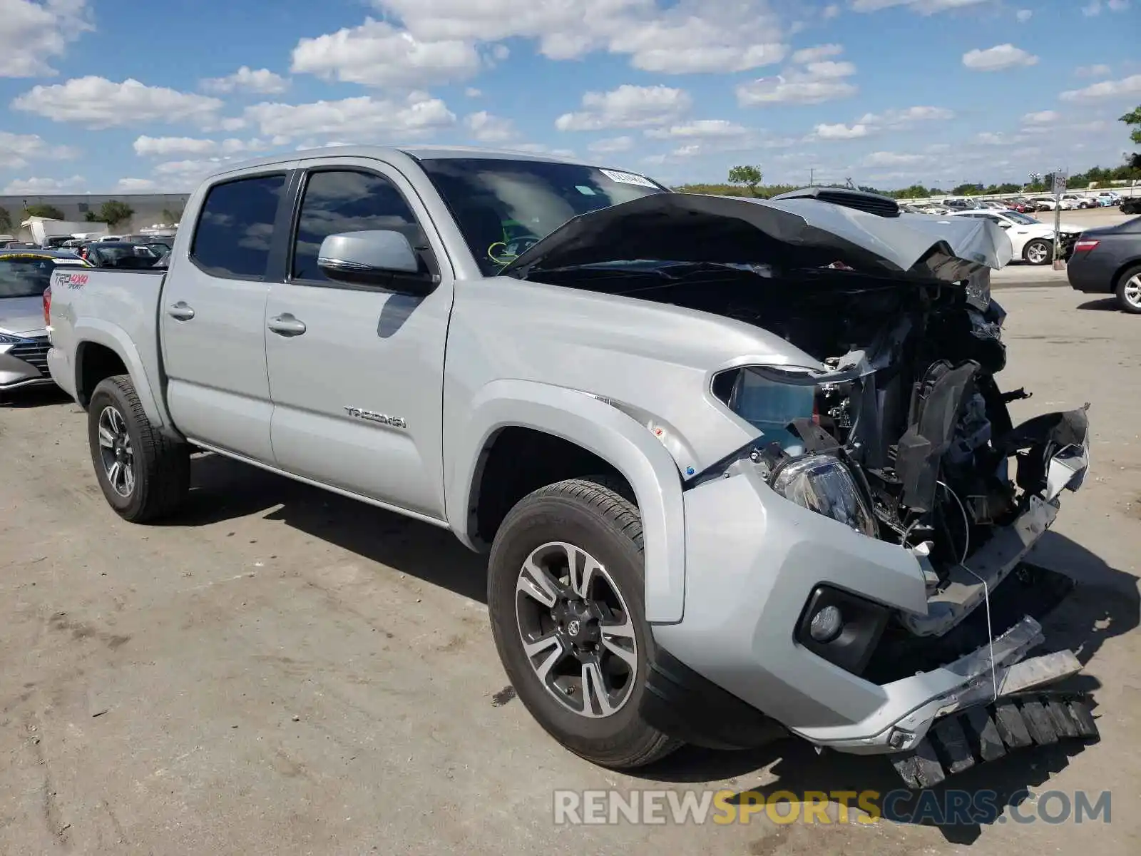 1 Photograph of a damaged car 3TMCZ5AN3KM254697 TOYOTA TACOMA 2019