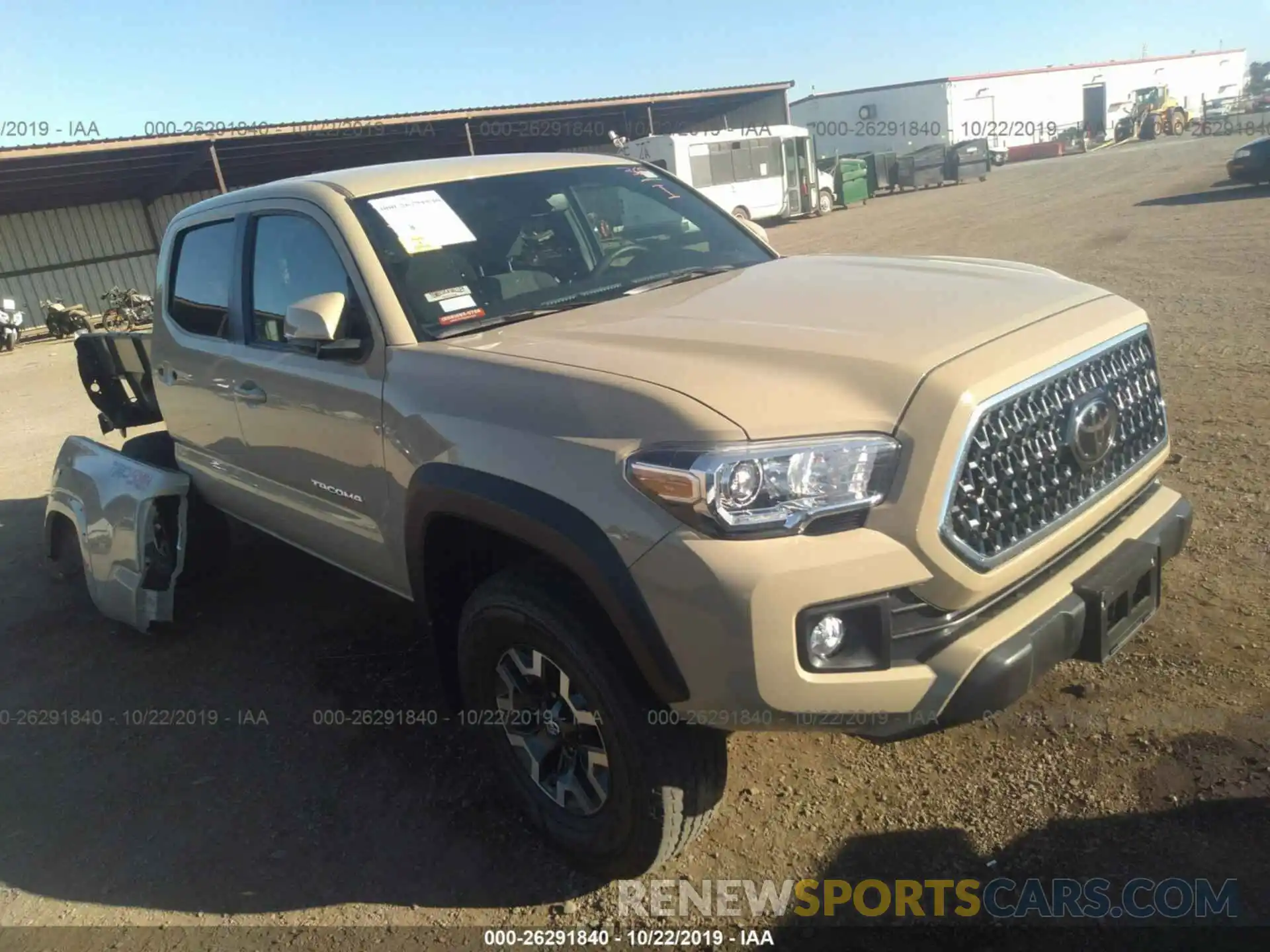 1 Photograph of a damaged car 3TMCZ5AN3KM254764 TOYOTA TACOMA 2019