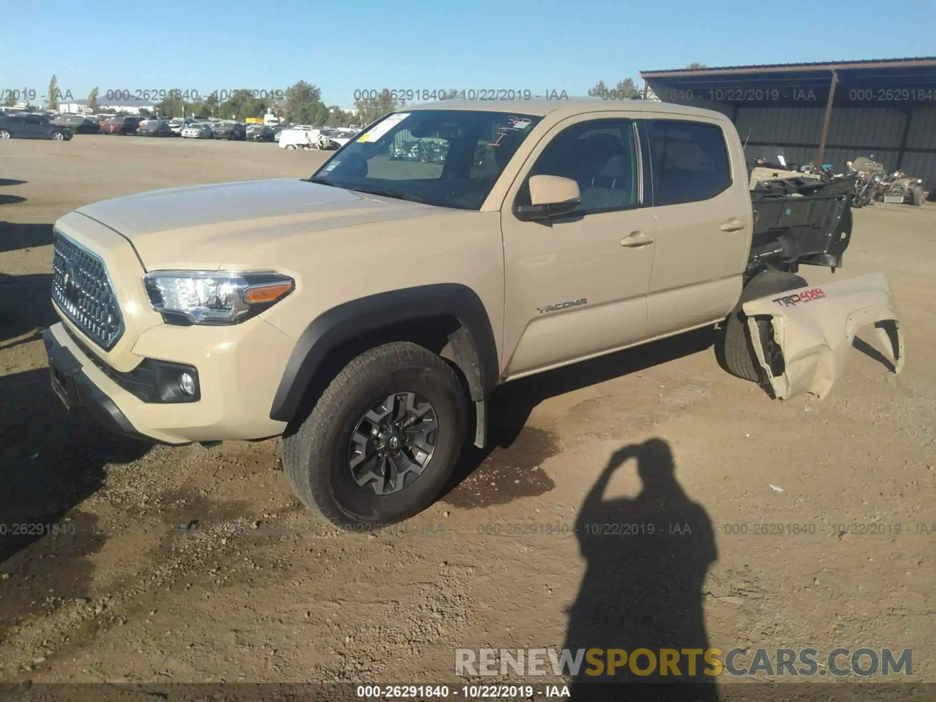 2 Photograph of a damaged car 3TMCZ5AN3KM254764 TOYOTA TACOMA 2019