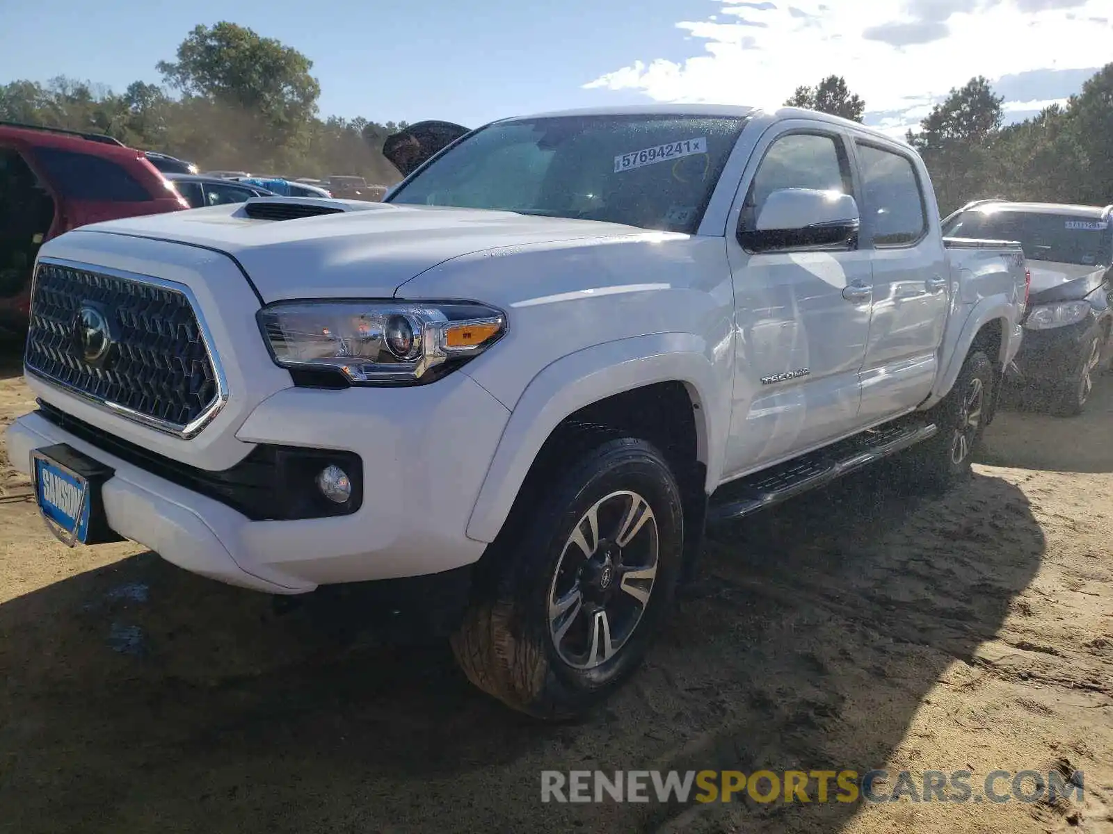 2 Photograph of a damaged car 3TMCZ5AN3KM255445 TOYOTA TACOMA 2019