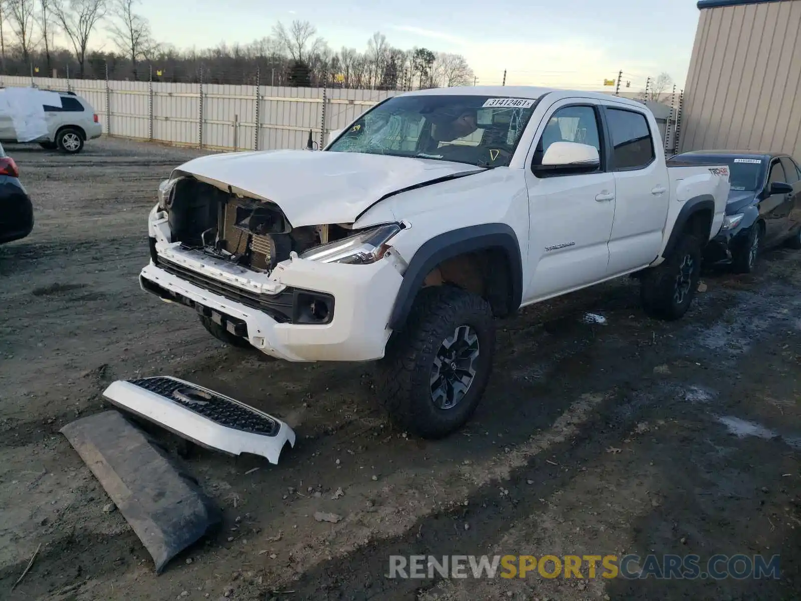 2 Photograph of a damaged car 3TMCZ5AN3KM265375 TOYOTA TACOMA 2019