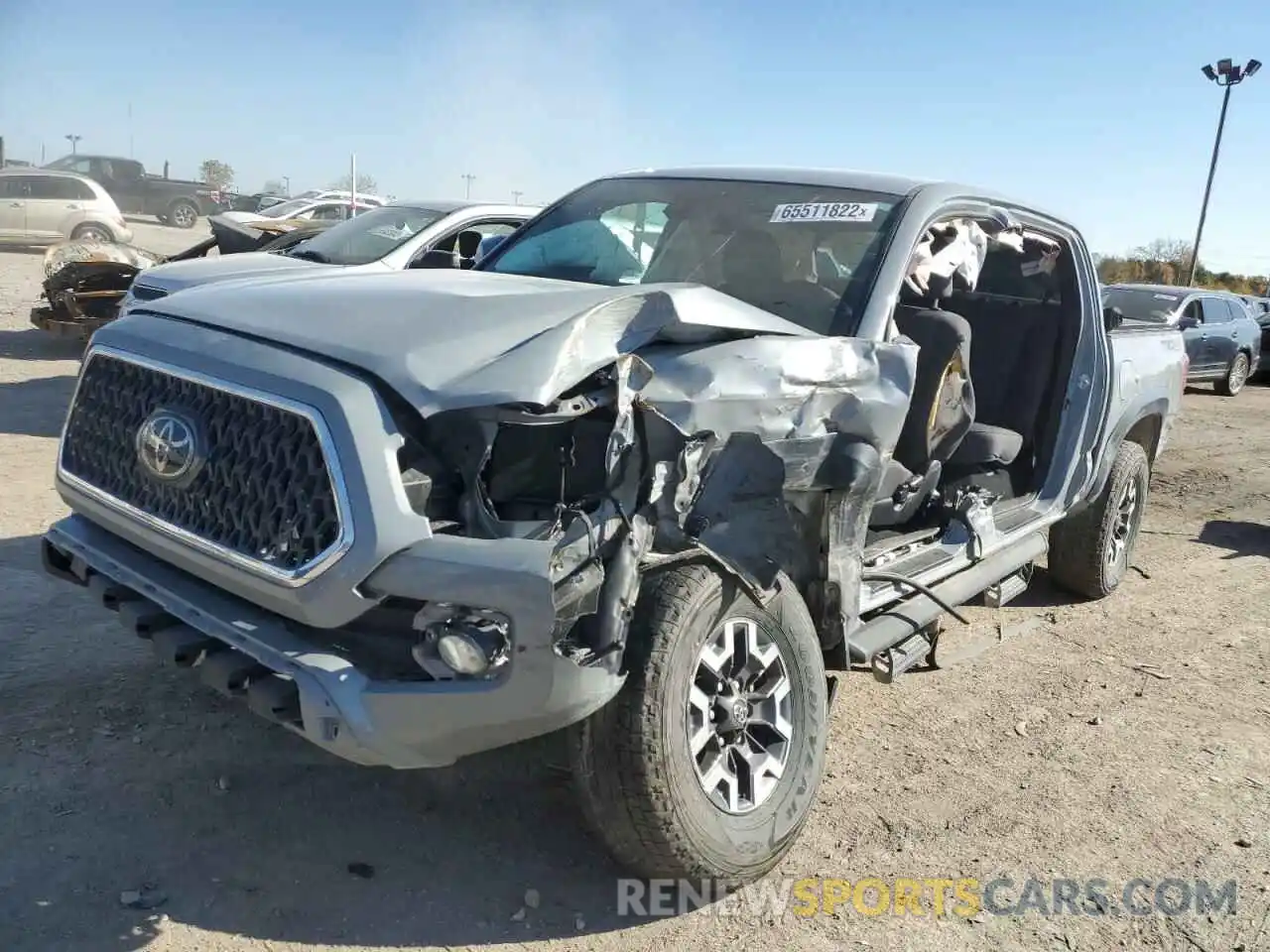 2 Photograph of a damaged car 3TMCZ5AN3KM272827 TOYOTA TACOMA 2019