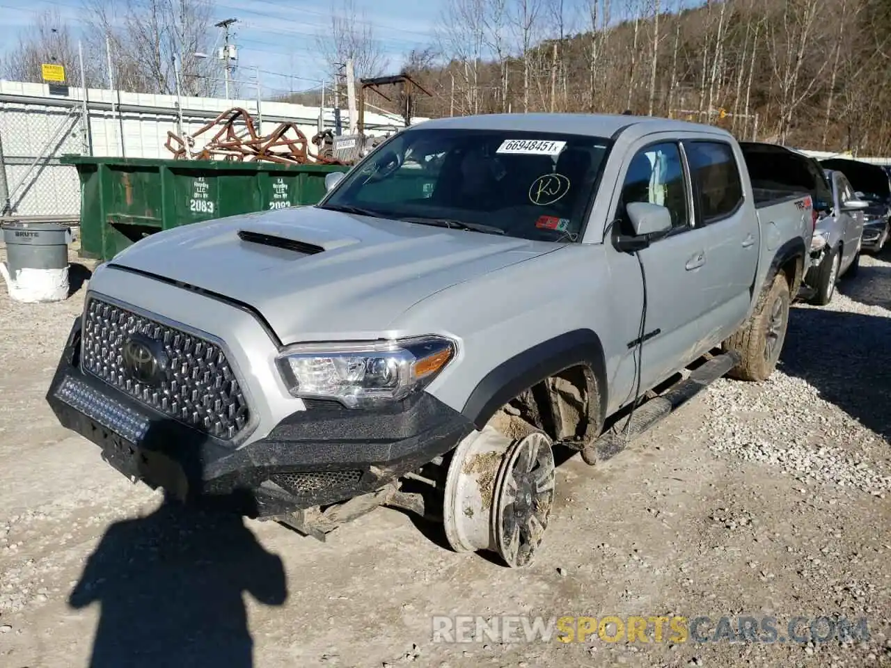 2 Photograph of a damaged car 3TMCZ5AN3KM276215 TOYOTA TACOMA 2019