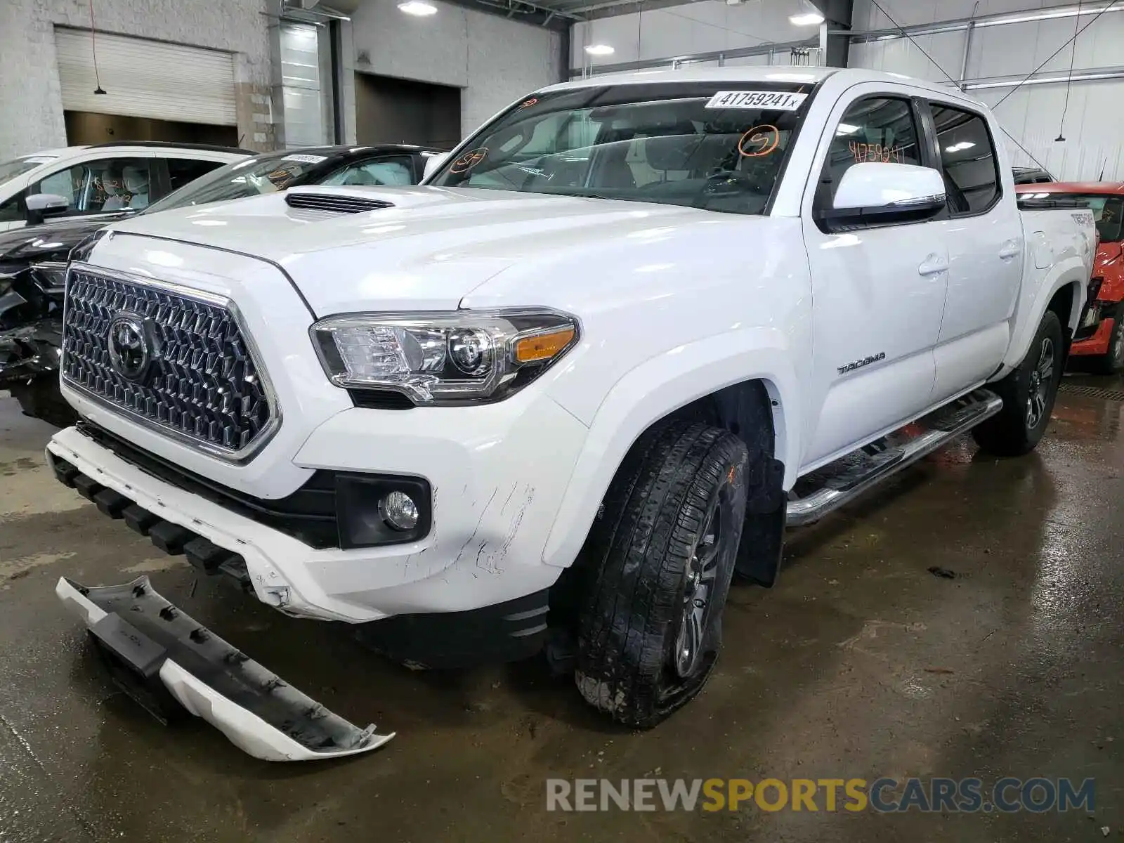 2 Photograph of a damaged car 3TMCZ5AN3KM276991 TOYOTA TACOMA 2019