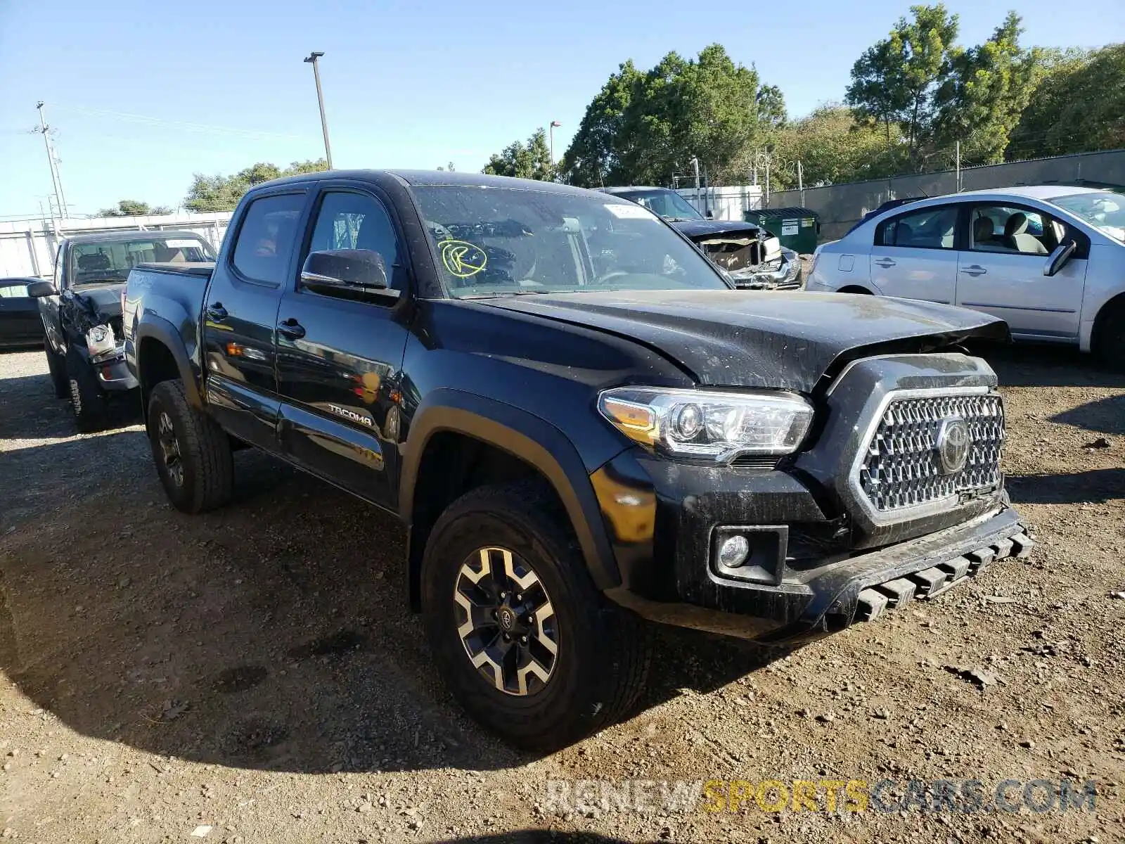 1 Photograph of a damaged car 3TMCZ5AN3KM277509 TOYOTA TACOMA 2019