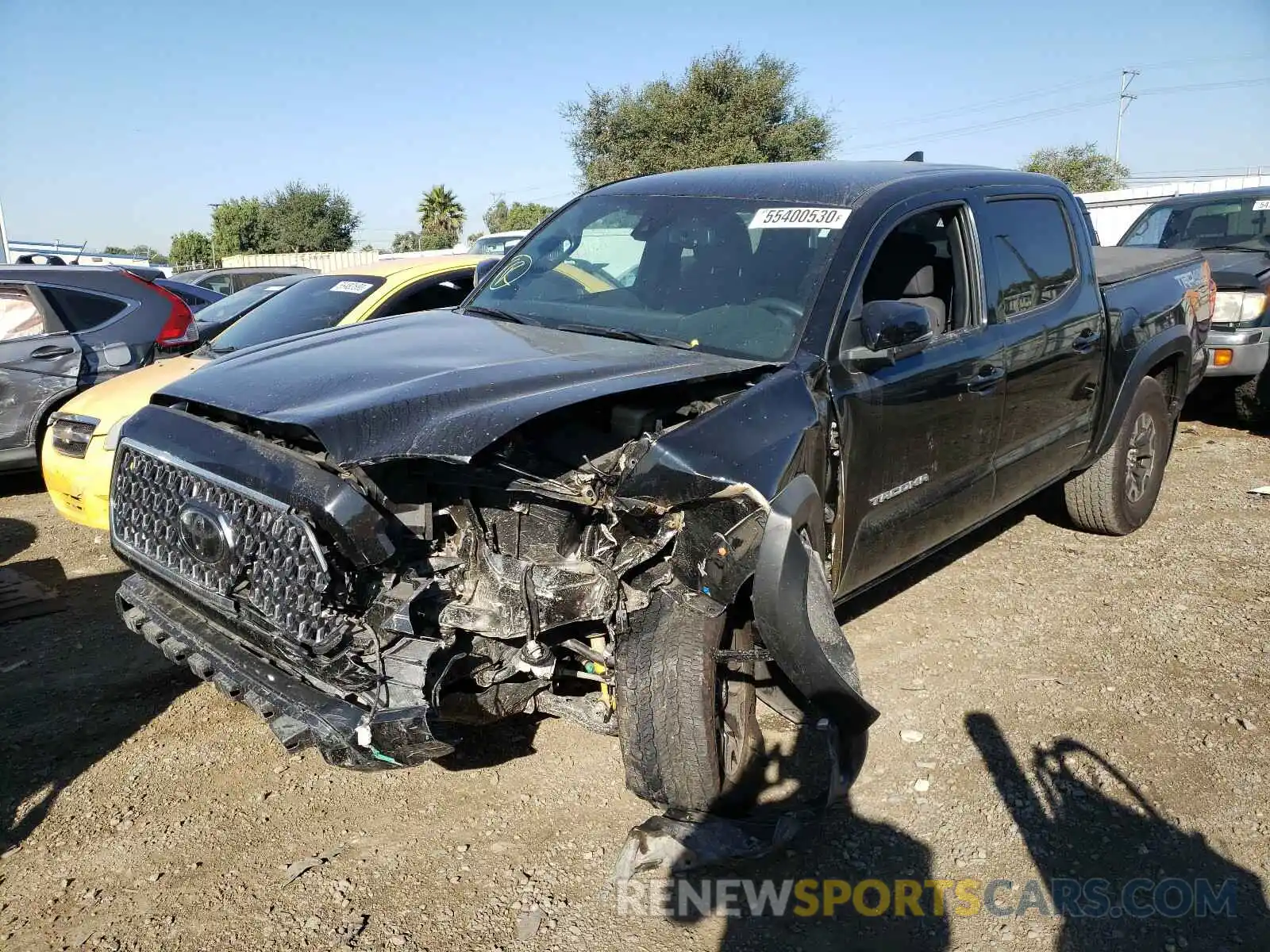 2 Photograph of a damaged car 3TMCZ5AN3KM277509 TOYOTA TACOMA 2019