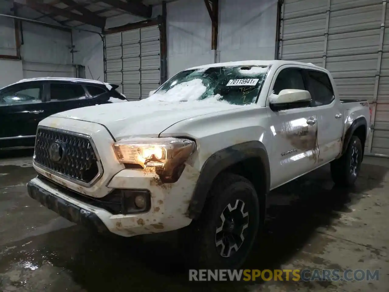 2 Photograph of a damaged car 3TMCZ5AN3KM282726 TOYOTA TACOMA 2019