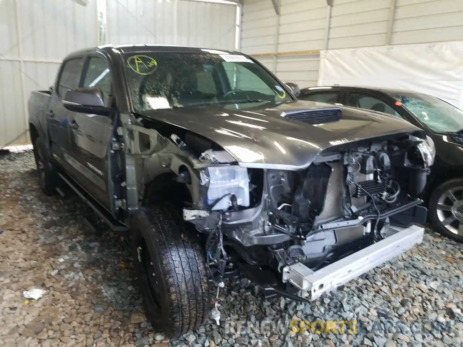 1 Photograph of a damaged car 3TMCZ5AN4KM191688 TOYOTA TACOMA 2019