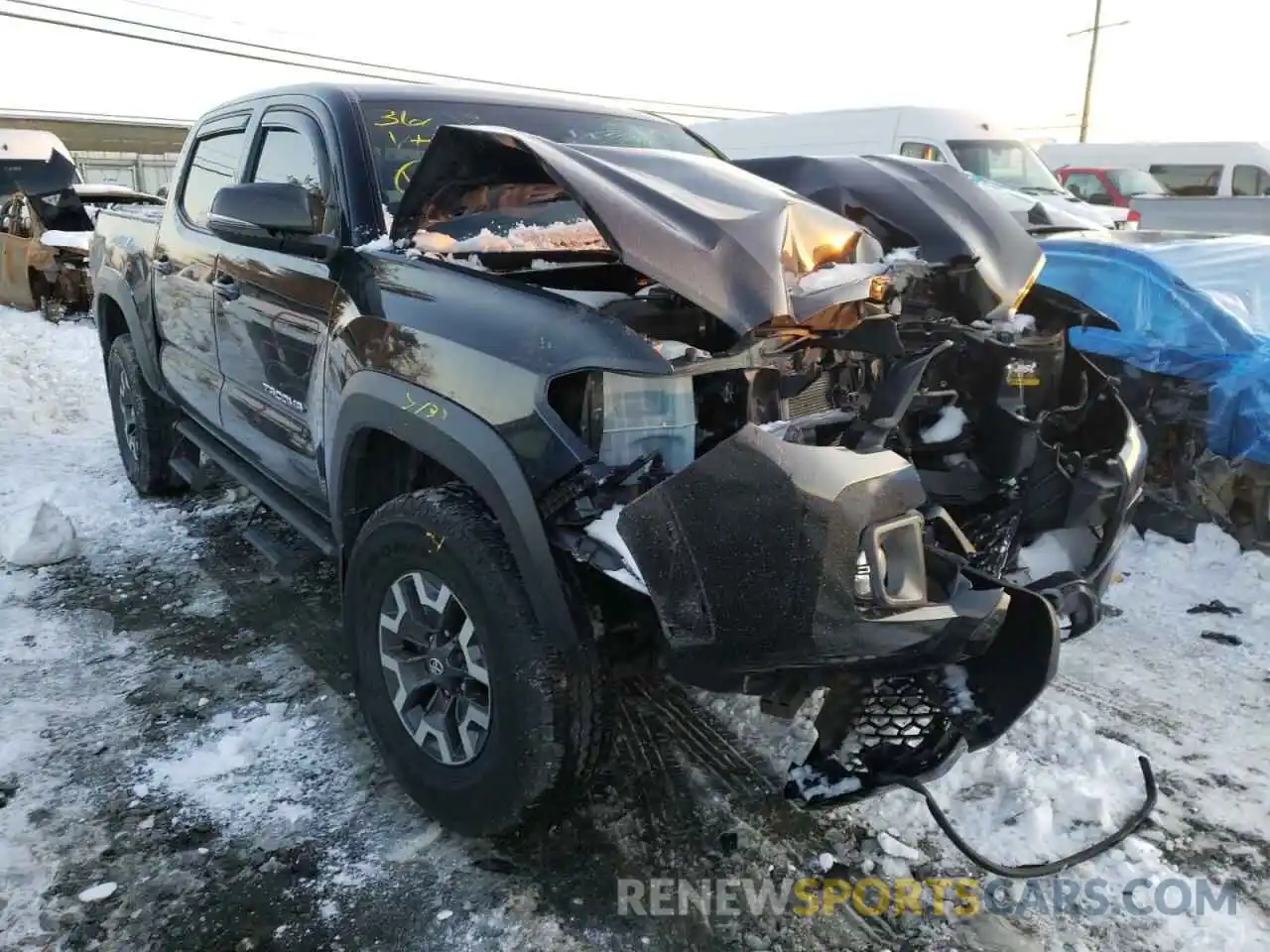 1 Photograph of a damaged car 3TMCZ5AN4KM192047 TOYOTA TACOMA 2019