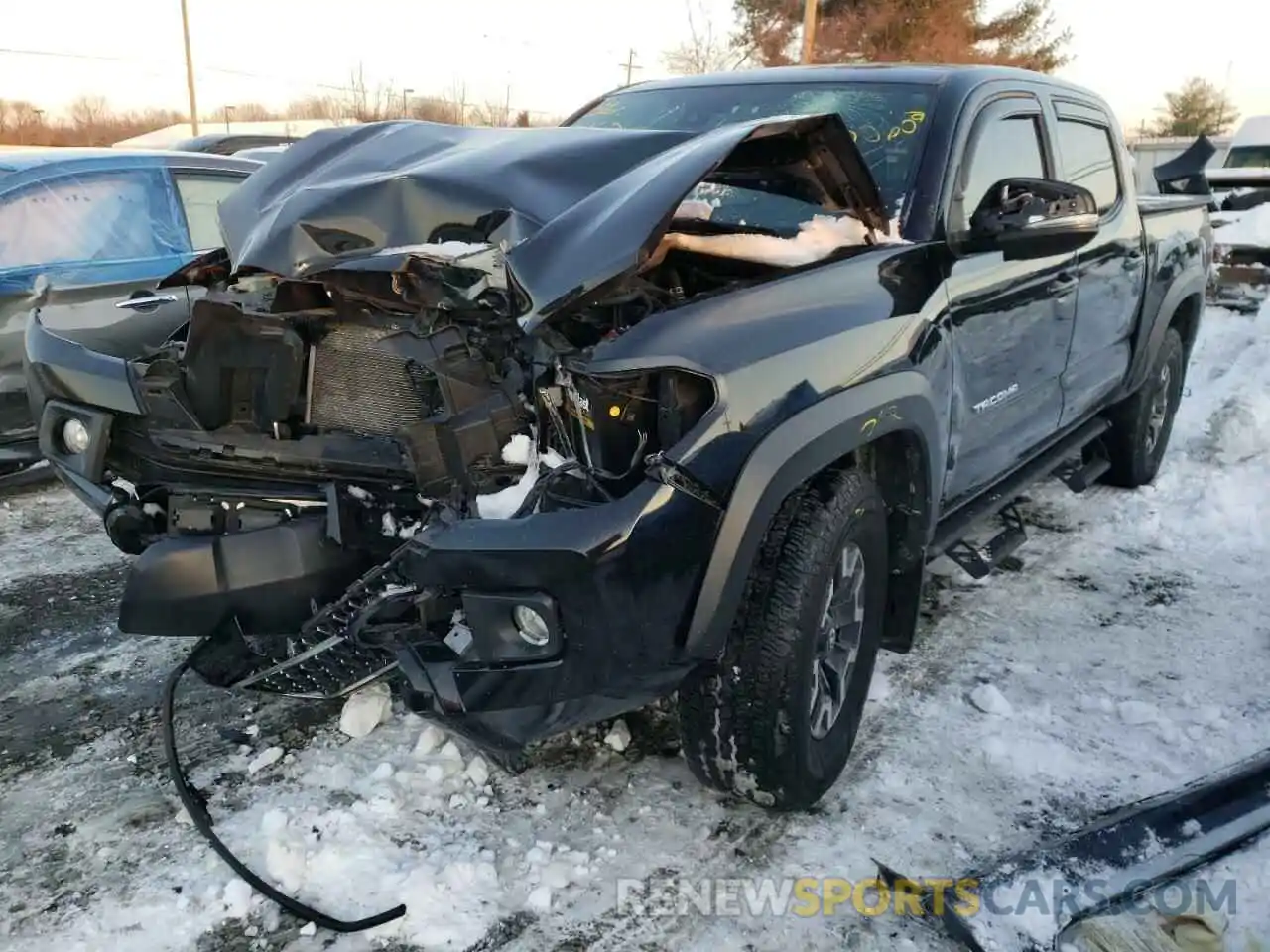 2 Photograph of a damaged car 3TMCZ5AN4KM192047 TOYOTA TACOMA 2019