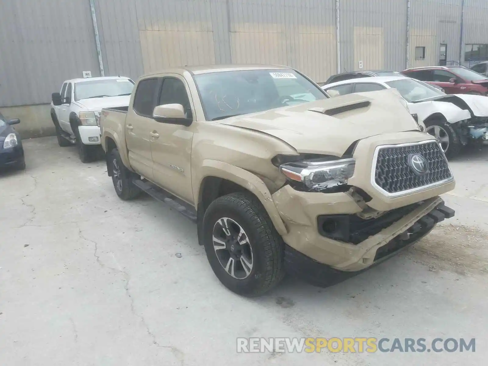 1 Photograph of a damaged car 3TMCZ5AN4KM192260 TOYOTA TACOMA 2019