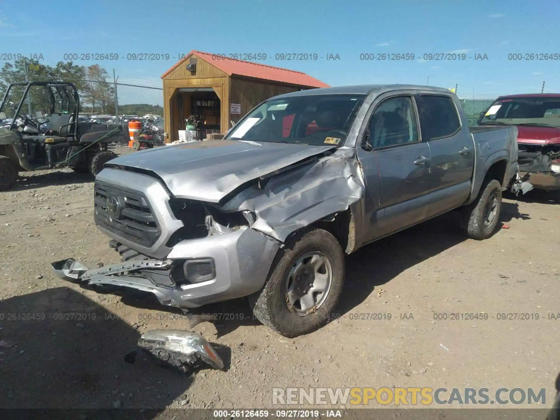 2 Photograph of a damaged car 3TMCZ5AN4KM193425 TOYOTA TACOMA 2019