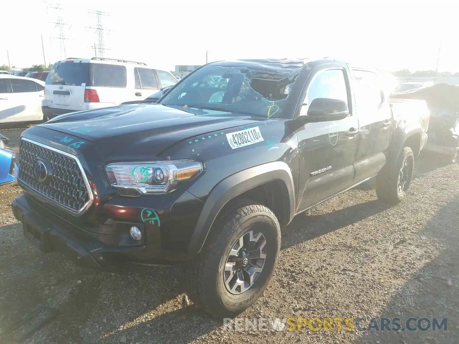 2 Photograph of a damaged car 3TMCZ5AN4KM196275 TOYOTA TACOMA 2019