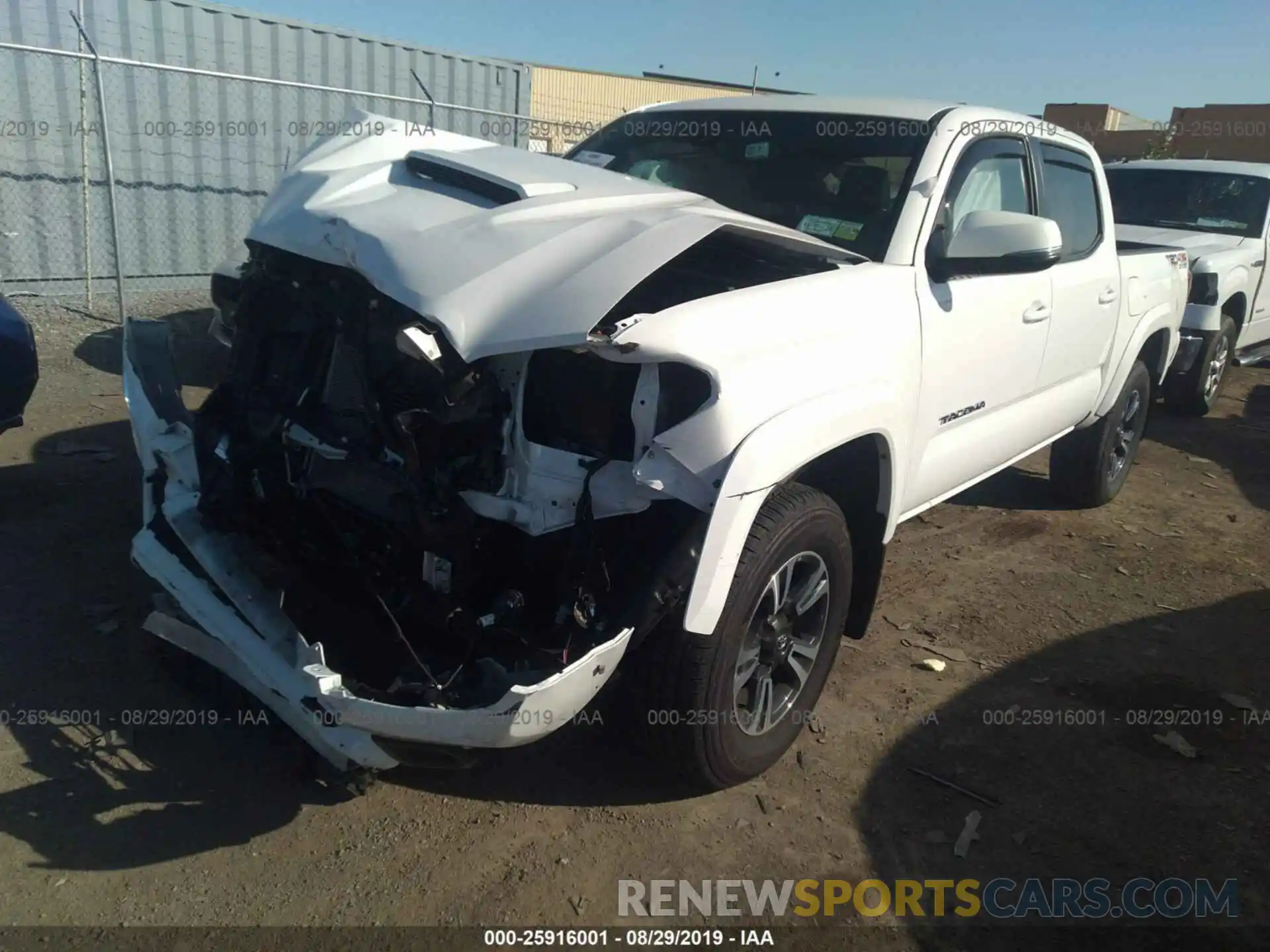 2 Photograph of a damaged car 3TMCZ5AN4KM203189 TOYOTA TACOMA 2019