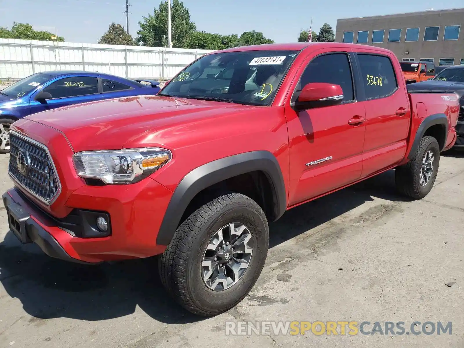 2 Photograph of a damaged car 3TMCZ5AN4KM205590 TOYOTA TACOMA 2019