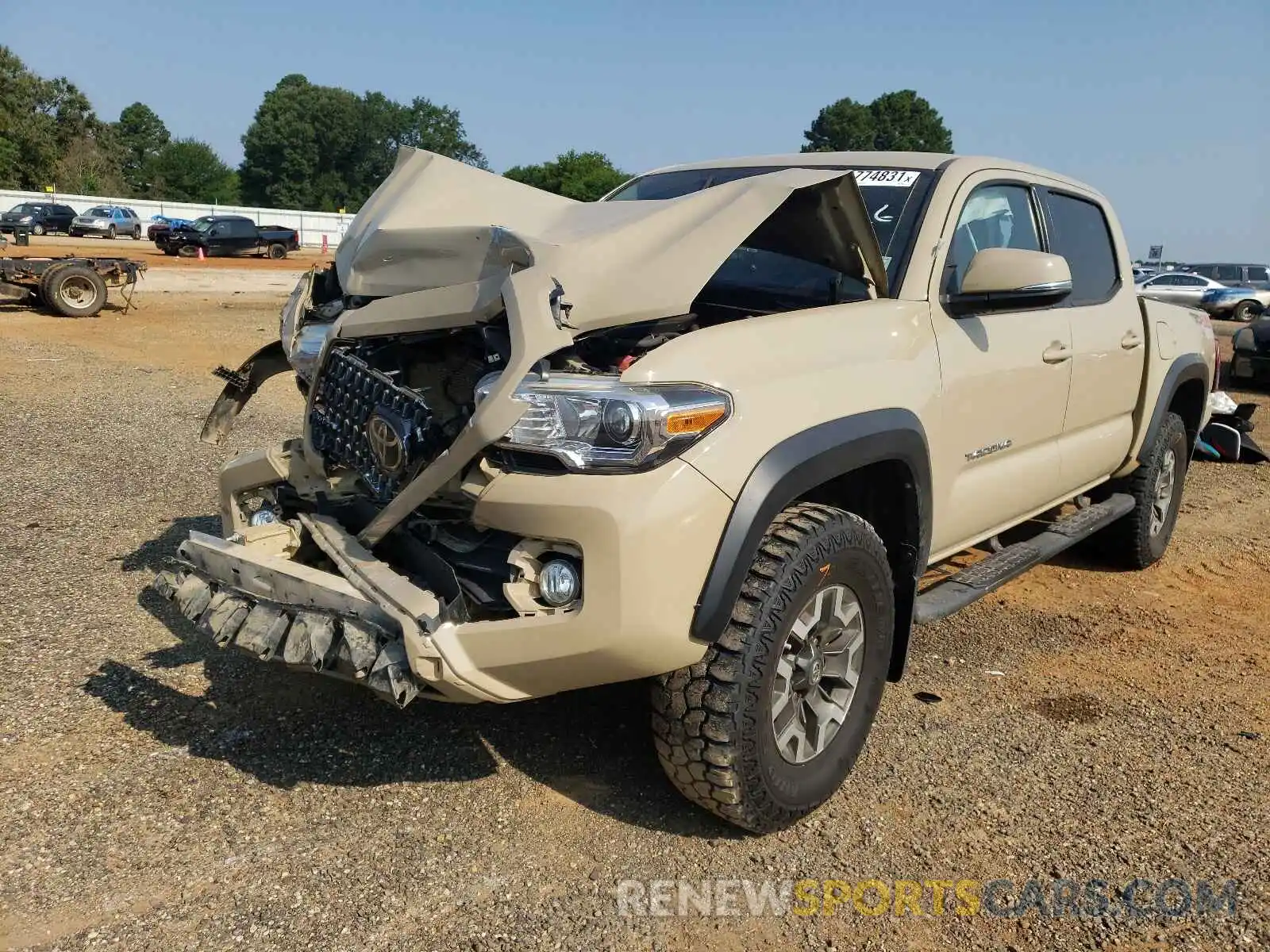 2 Photograph of a damaged car 3TMCZ5AN4KM206125 TOYOTA TACOMA 2019