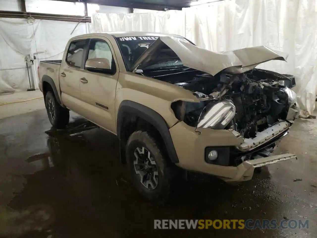 1 Photograph of a damaged car 3TMCZ5AN4KM207632 TOYOTA TACOMA 2019