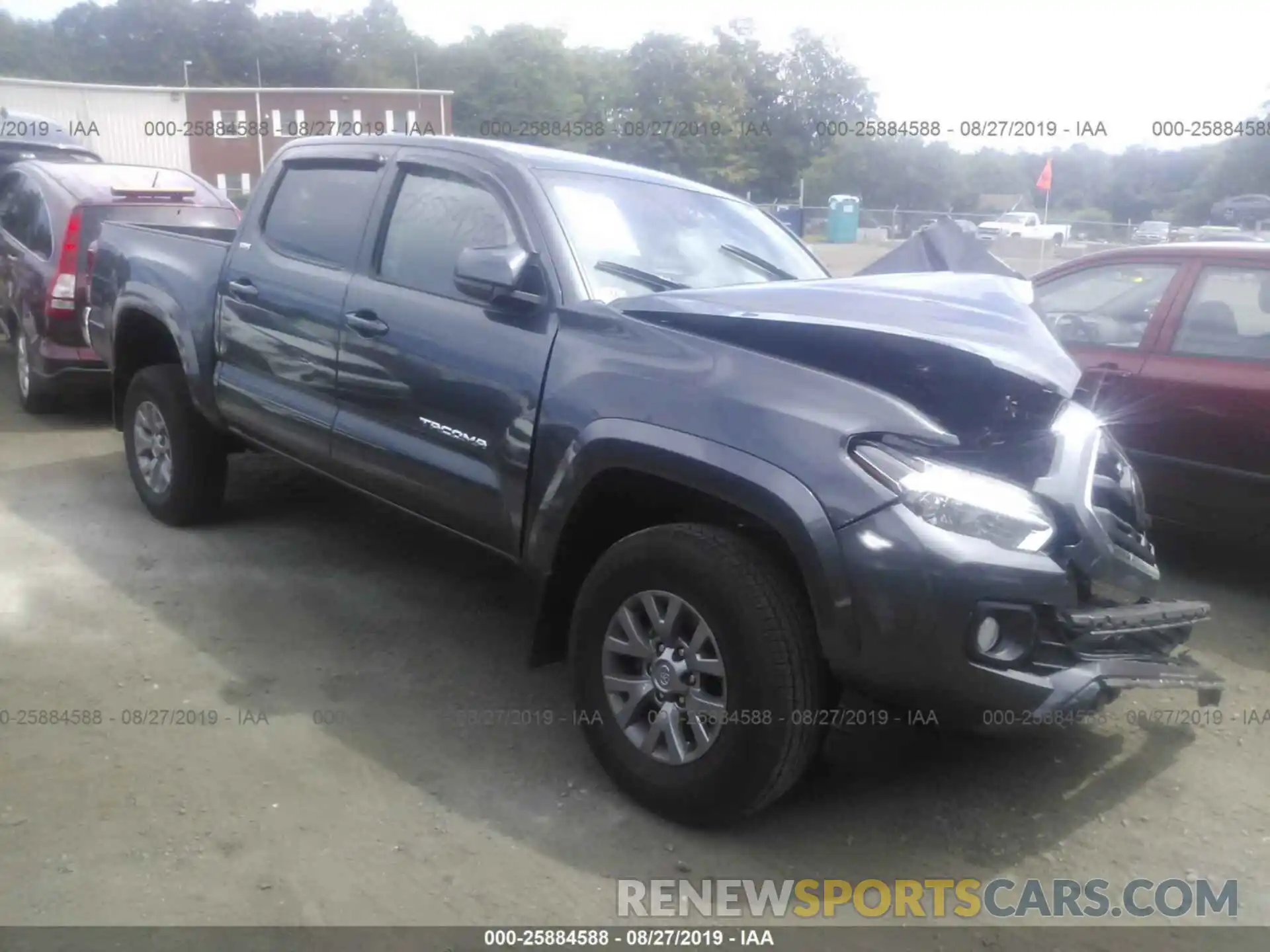 1 Photograph of a damaged car 3TMCZ5AN4KM210255 TOYOTA TACOMA 2019