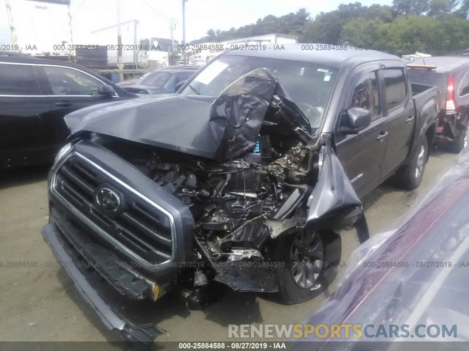 2 Photograph of a damaged car 3TMCZ5AN4KM210255 TOYOTA TACOMA 2019