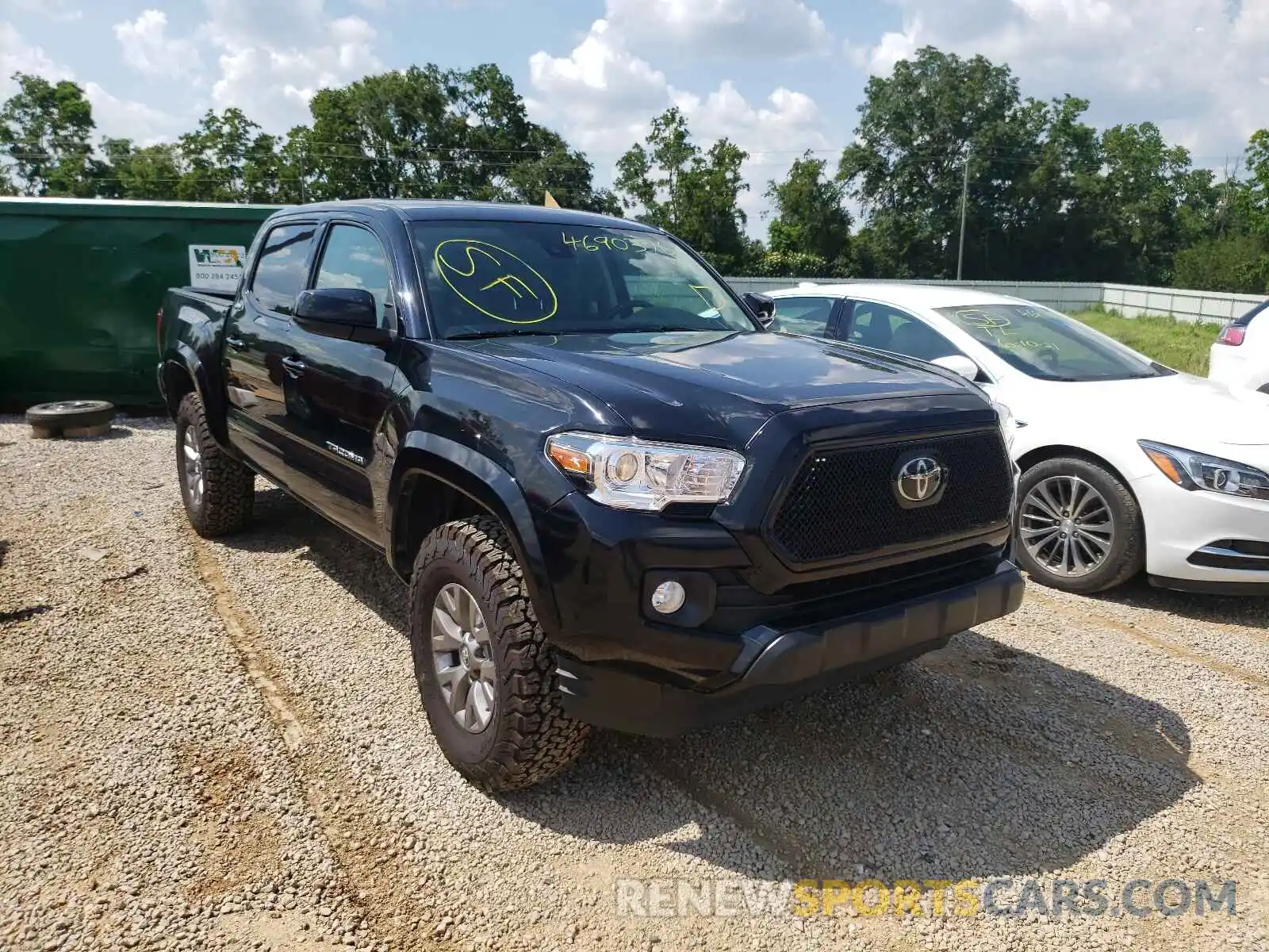 1 Photograph of a damaged car 3TMCZ5AN4KM218890 TOYOTA TACOMA 2019