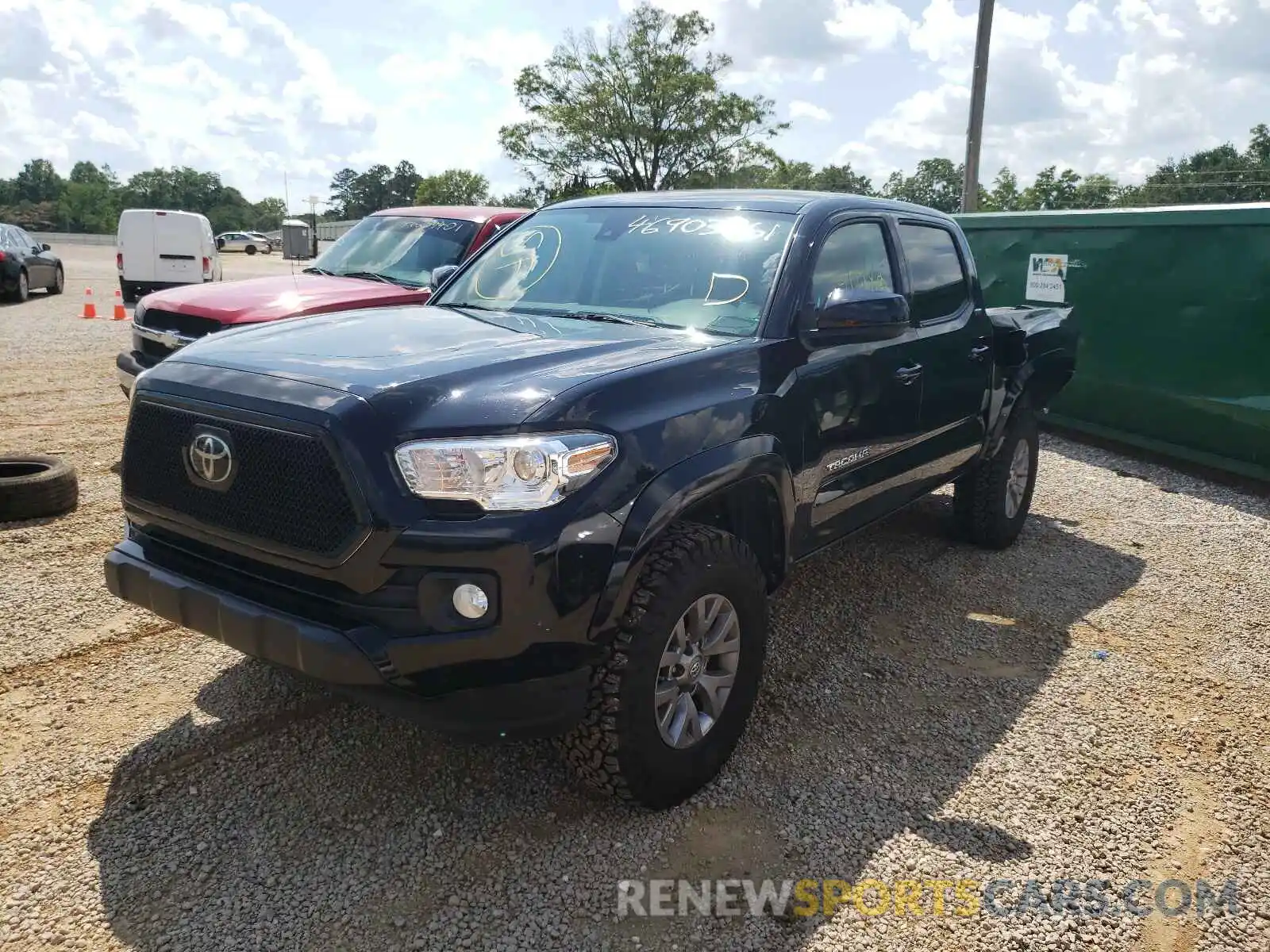 2 Photograph of a damaged car 3TMCZ5AN4KM218890 TOYOTA TACOMA 2019