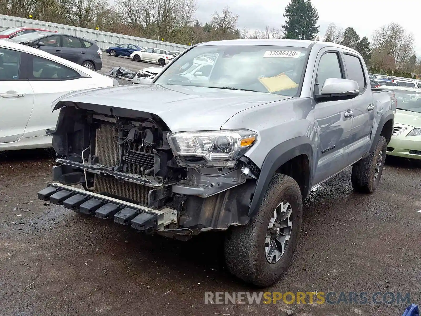 2 Photograph of a damaged car 3TMCZ5AN4KM220669 TOYOTA TACOMA 2019