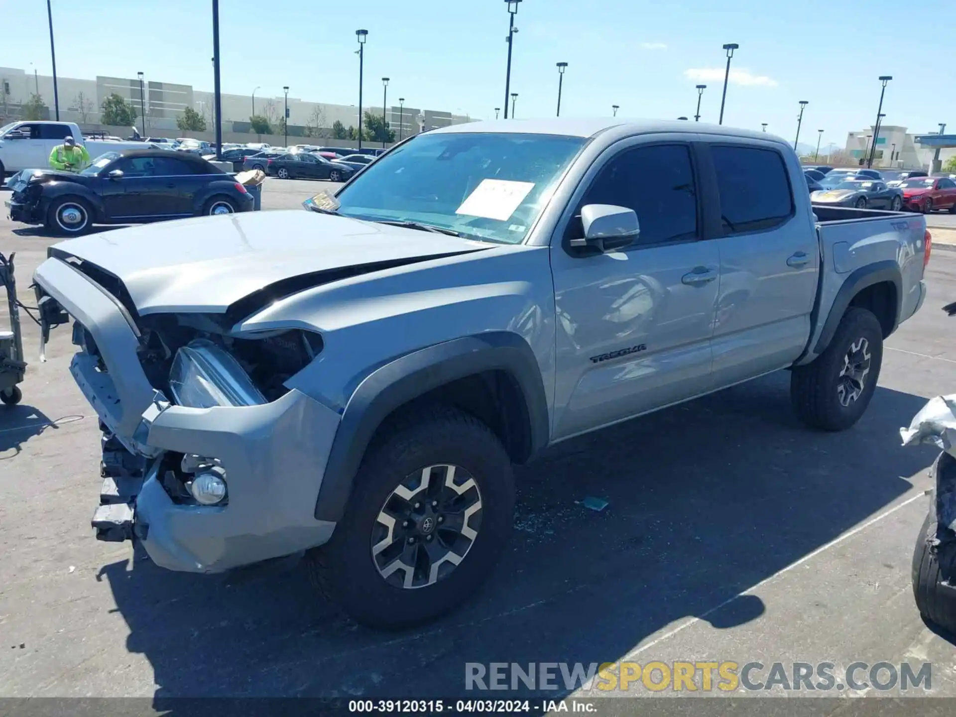 2 Photograph of a damaged car 3TMCZ5AN4KM222163 TOYOTA TACOMA 2019