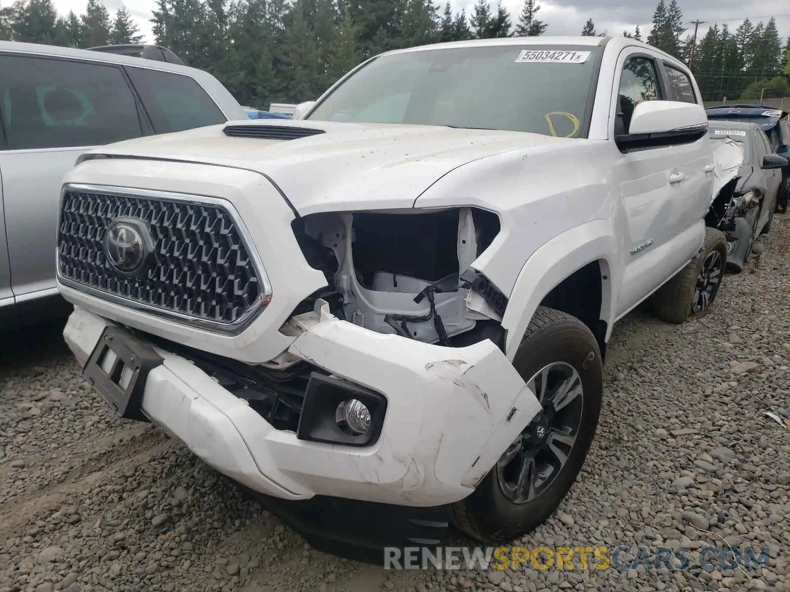 2 Photograph of a damaged car 3TMCZ5AN4KM226472 TOYOTA TACOMA 2019