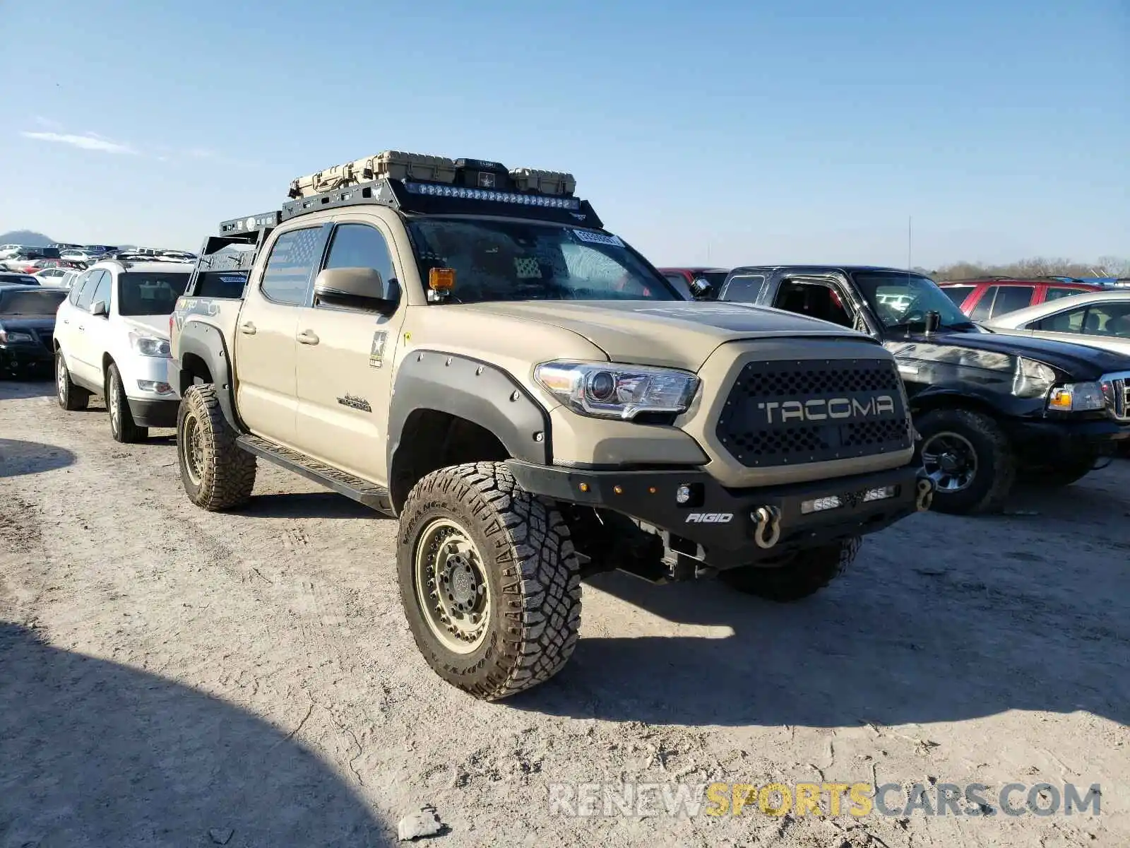 1 Photograph of a damaged car 3TMCZ5AN4KM226777 TOYOTA TACOMA 2019