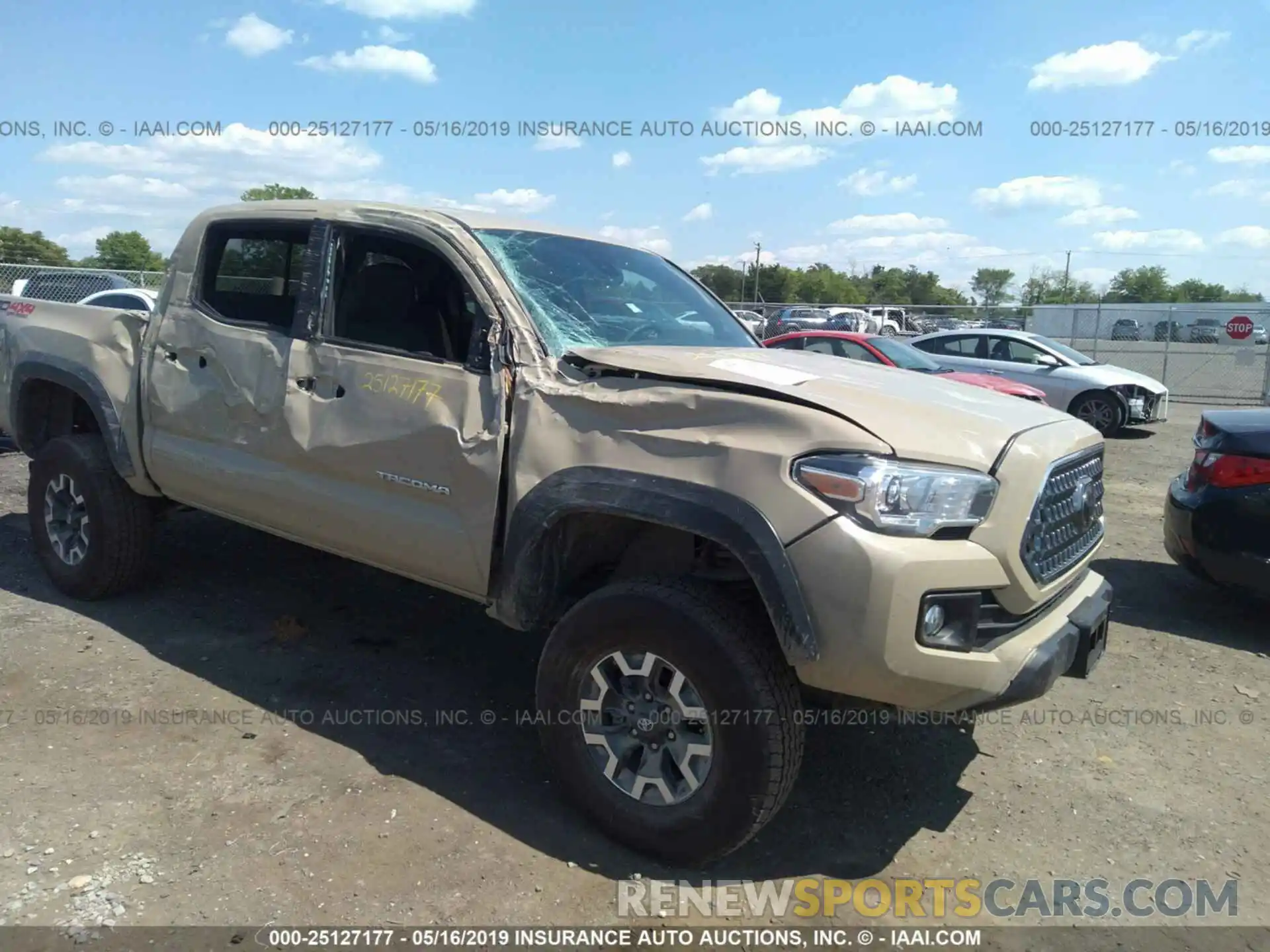 1 Photograph of a damaged car 3TMCZ5AN4KM230649 TOYOTA TACOMA 2019