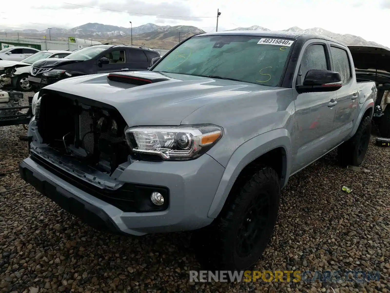 2 Photograph of a damaged car 3TMCZ5AN4KM230926 TOYOTA TACOMA 2019