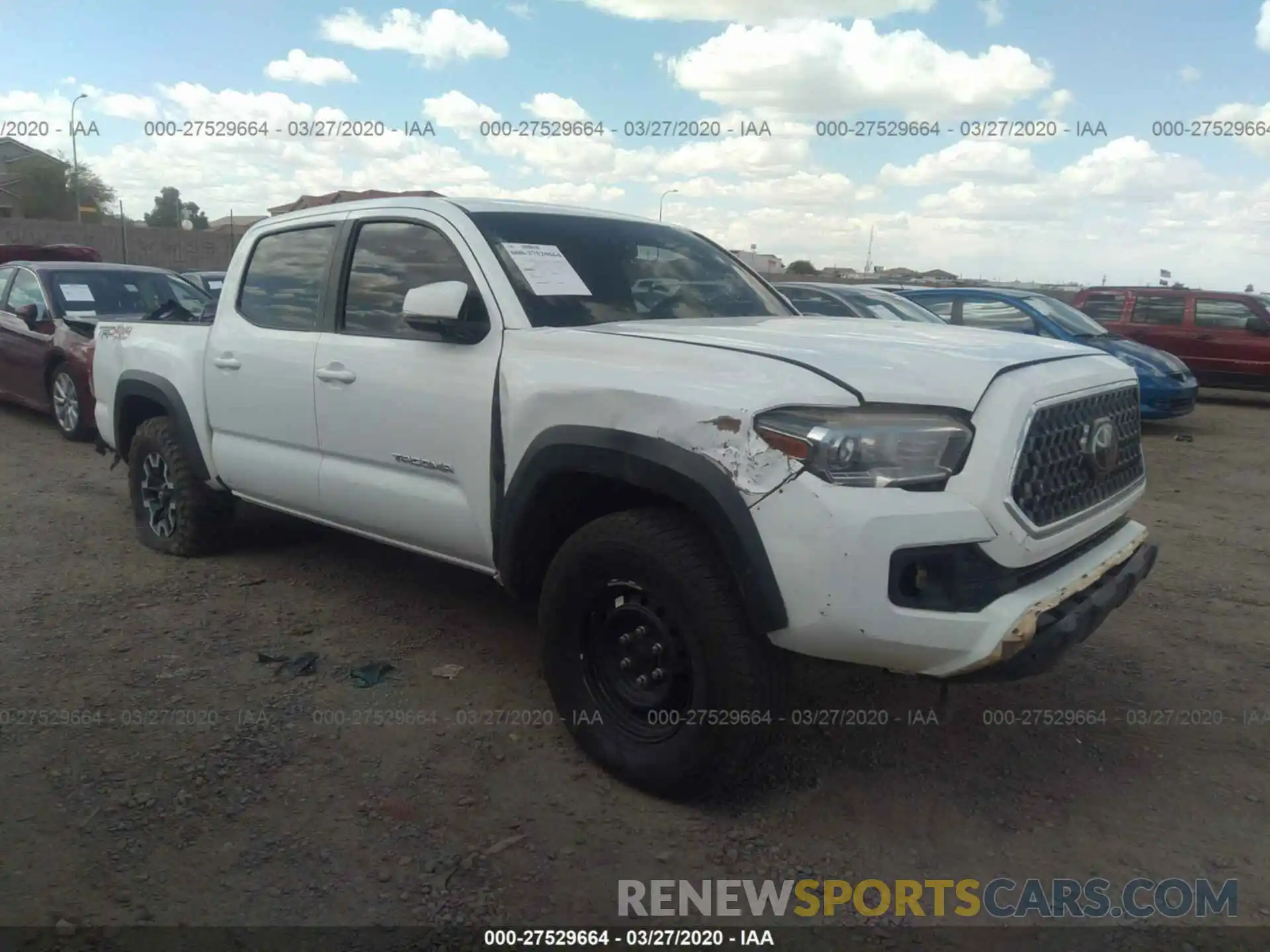 1 Photograph of a damaged car 3TMCZ5AN4KM231249 TOYOTA TACOMA 2019