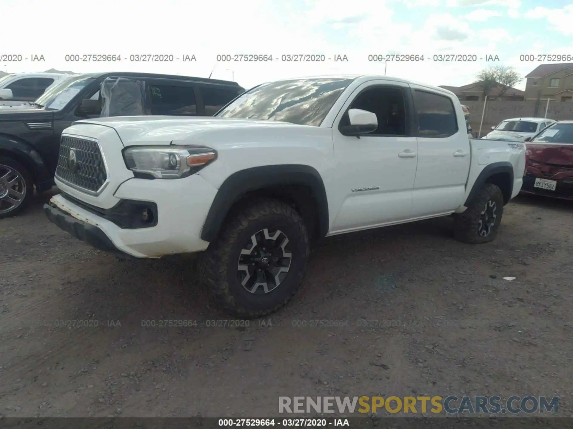 2 Photograph of a damaged car 3TMCZ5AN4KM231249 TOYOTA TACOMA 2019