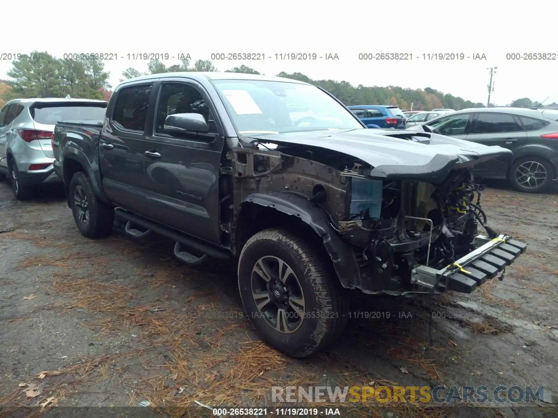 1 Photograph of a damaged car 3TMCZ5AN4KM231381 TOYOTA TACOMA 2019