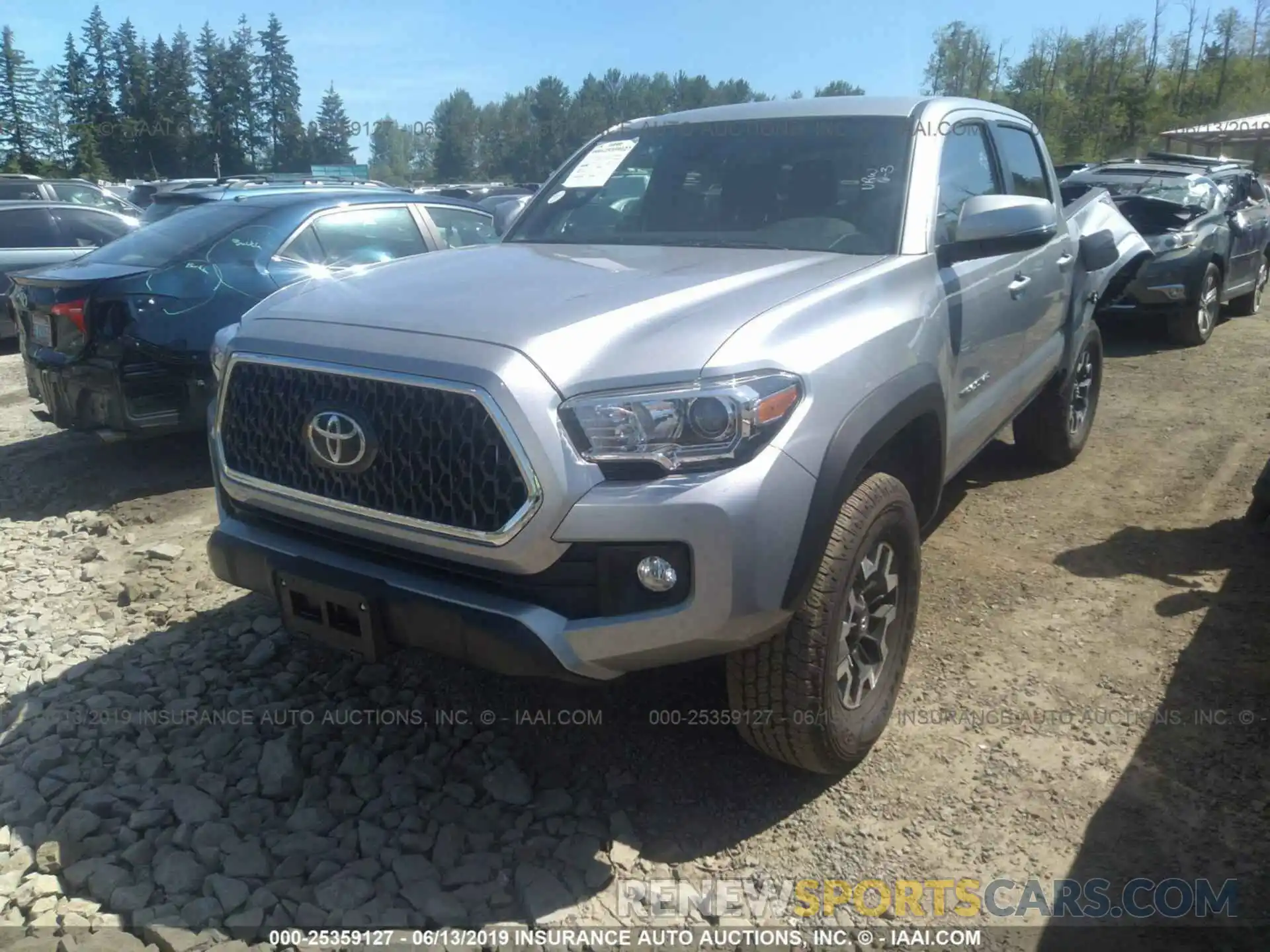 2 Photograph of a damaged car 3TMCZ5AN4KM235298 TOYOTA TACOMA 2019