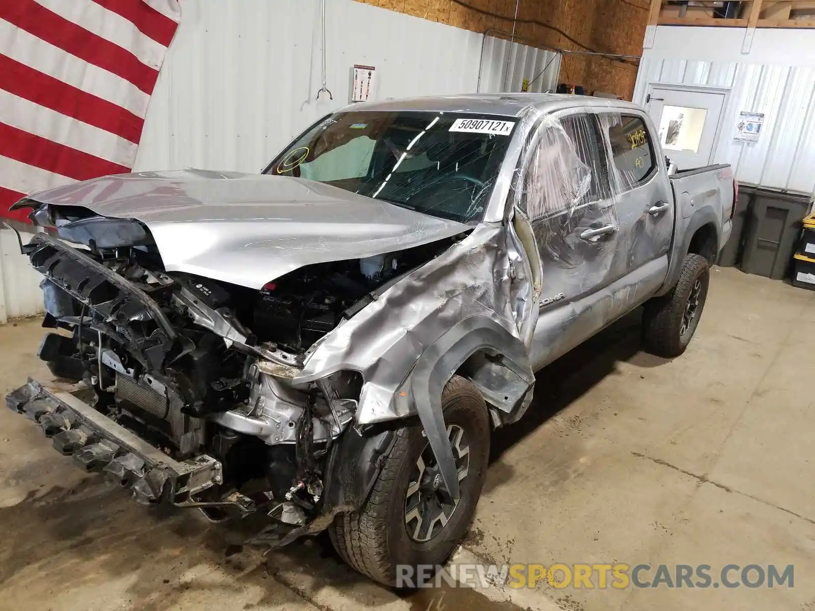 2 Photograph of a damaged car 3TMCZ5AN4KM239612 TOYOTA TACOMA 2019