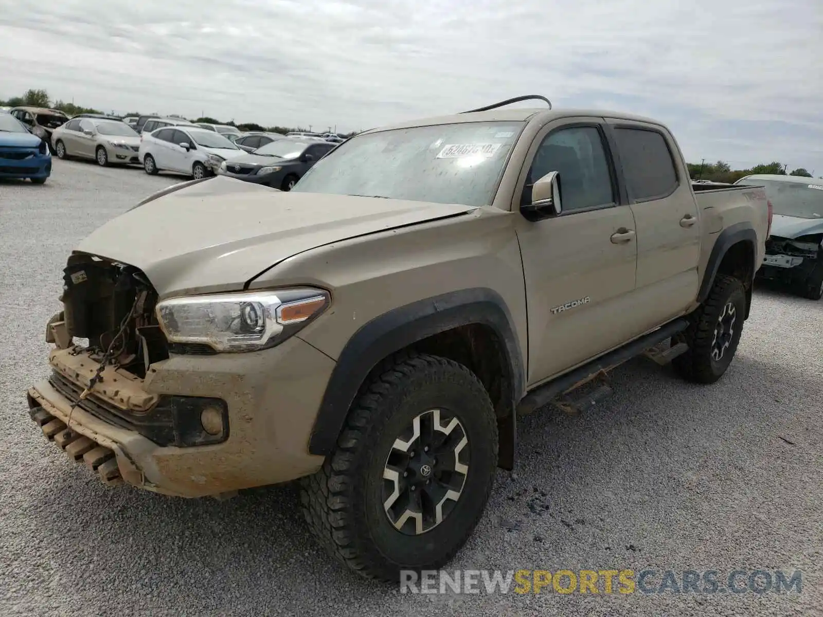 2 Photograph of a damaged car 3TMCZ5AN4KM240730 TOYOTA TACOMA 2019