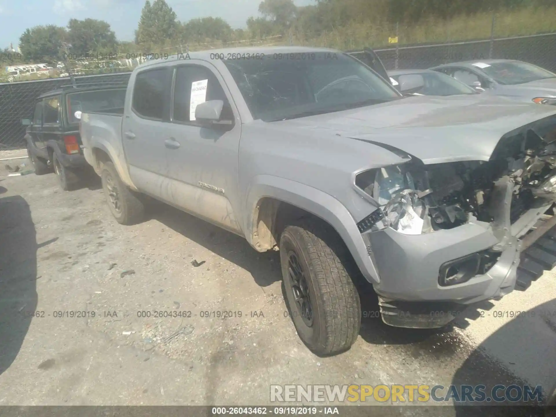 1 Photograph of a damaged car 3TMCZ5AN4KM241800 TOYOTA TACOMA 2019