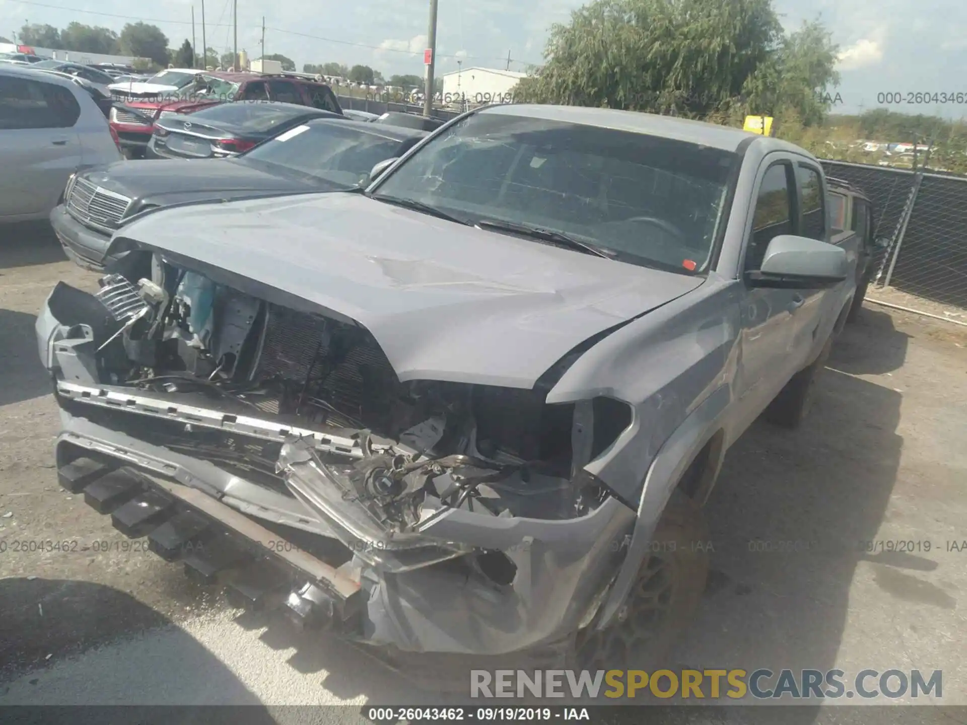 2 Photograph of a damaged car 3TMCZ5AN4KM241800 TOYOTA TACOMA 2019