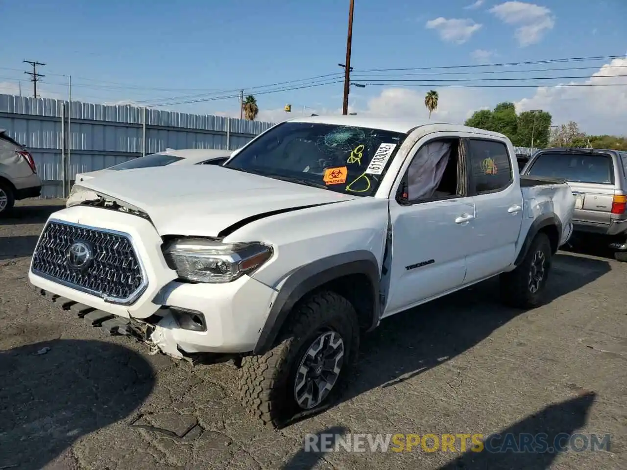 2 Photograph of a damaged car 3TMCZ5AN4KM243109 TOYOTA TACOMA 2019