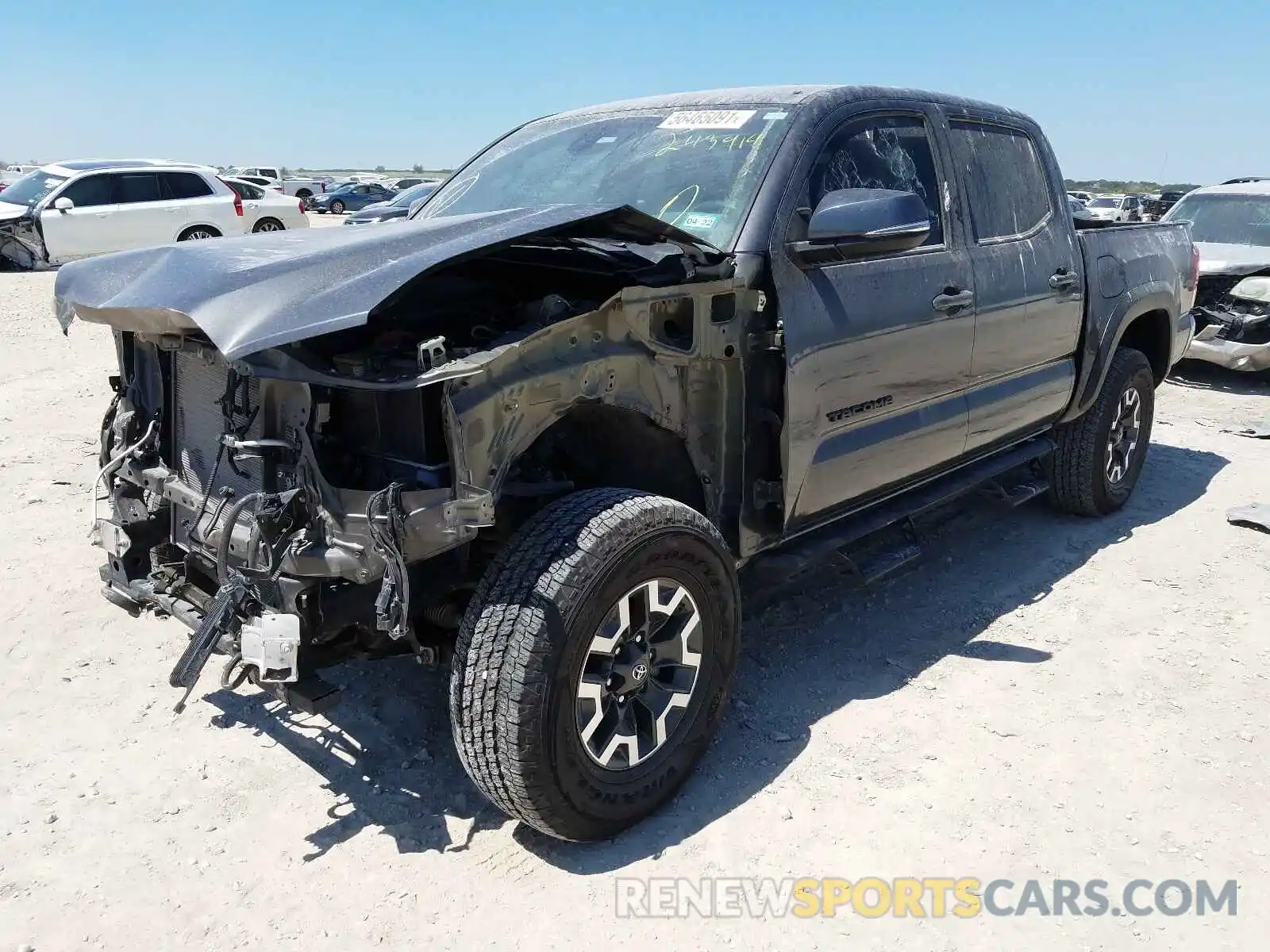 2 Photograph of a damaged car 3TMCZ5AN4KM243918 TOYOTA TACOMA 2019