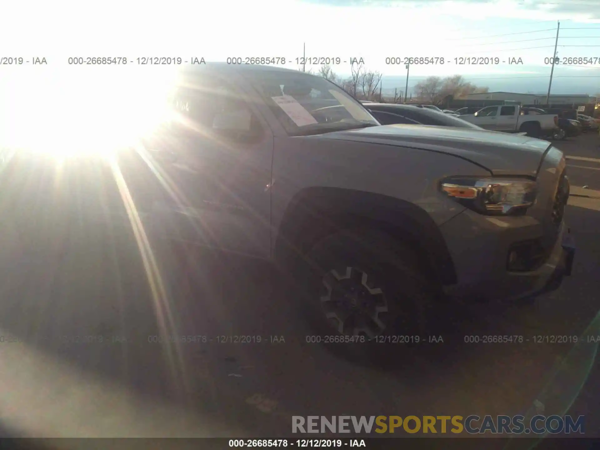 1 Photograph of a damaged car 3TMCZ5AN4KM246656 TOYOTA TACOMA 2019