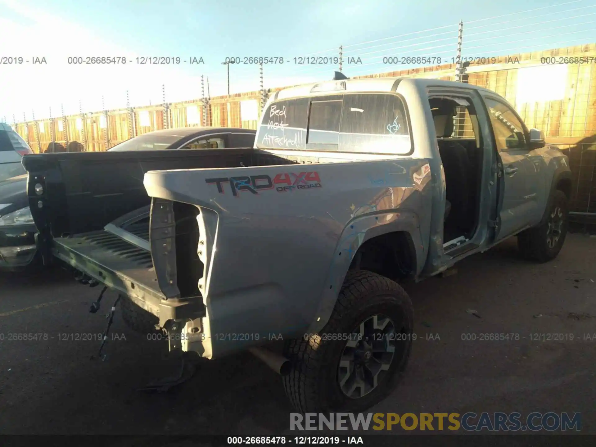 6 Photograph of a damaged car 3TMCZ5AN4KM246656 TOYOTA TACOMA 2019