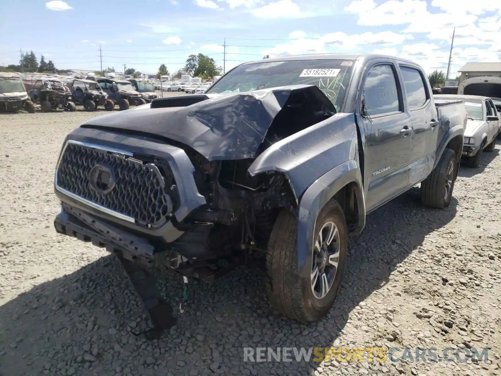 2 Photograph of a damaged car 3TMCZ5AN4KM257253 TOYOTA TACOMA 2019