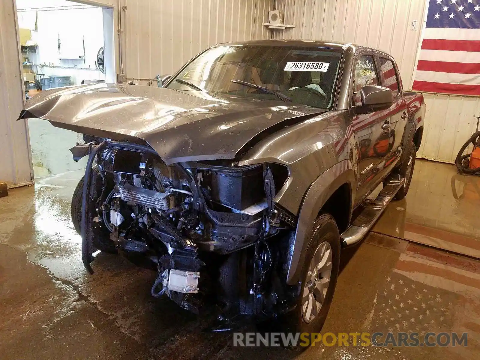 2 Photograph of a damaged car 3TMCZ5AN4KM257933 TOYOTA TACOMA 2019