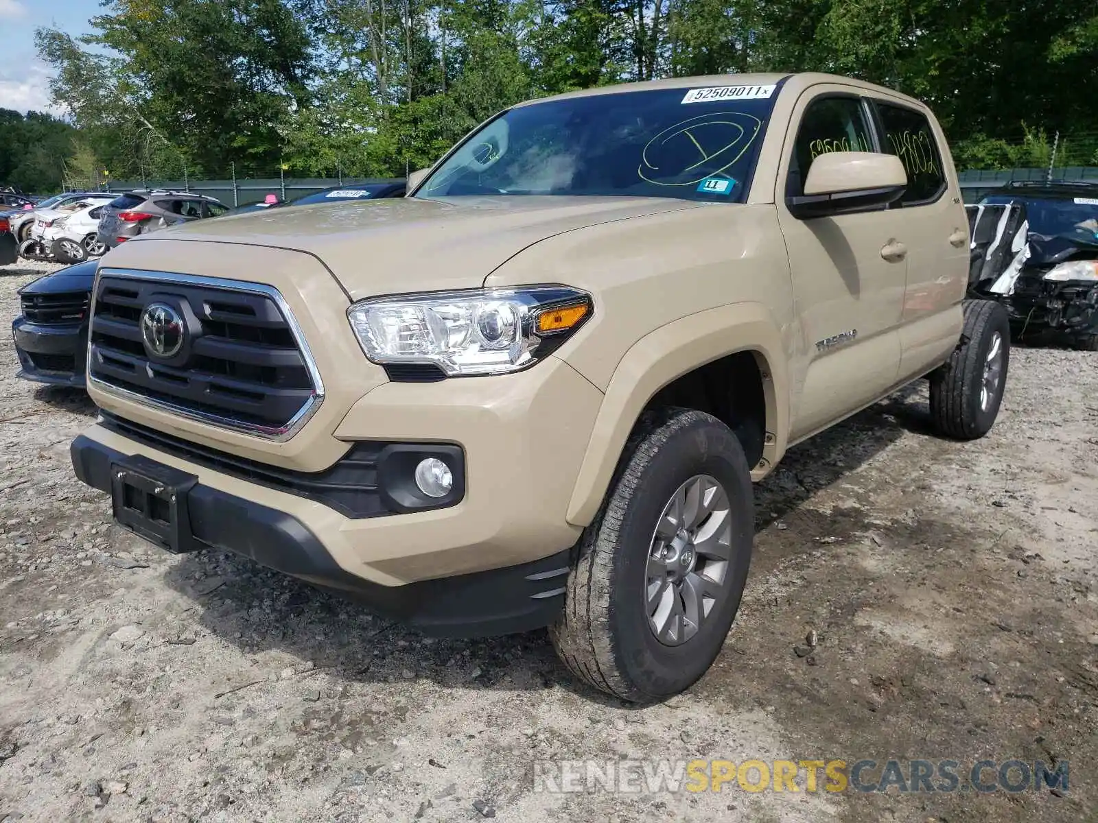 2 Photograph of a damaged car 3TMCZ5AN4KM258760 TOYOTA TACOMA 2019