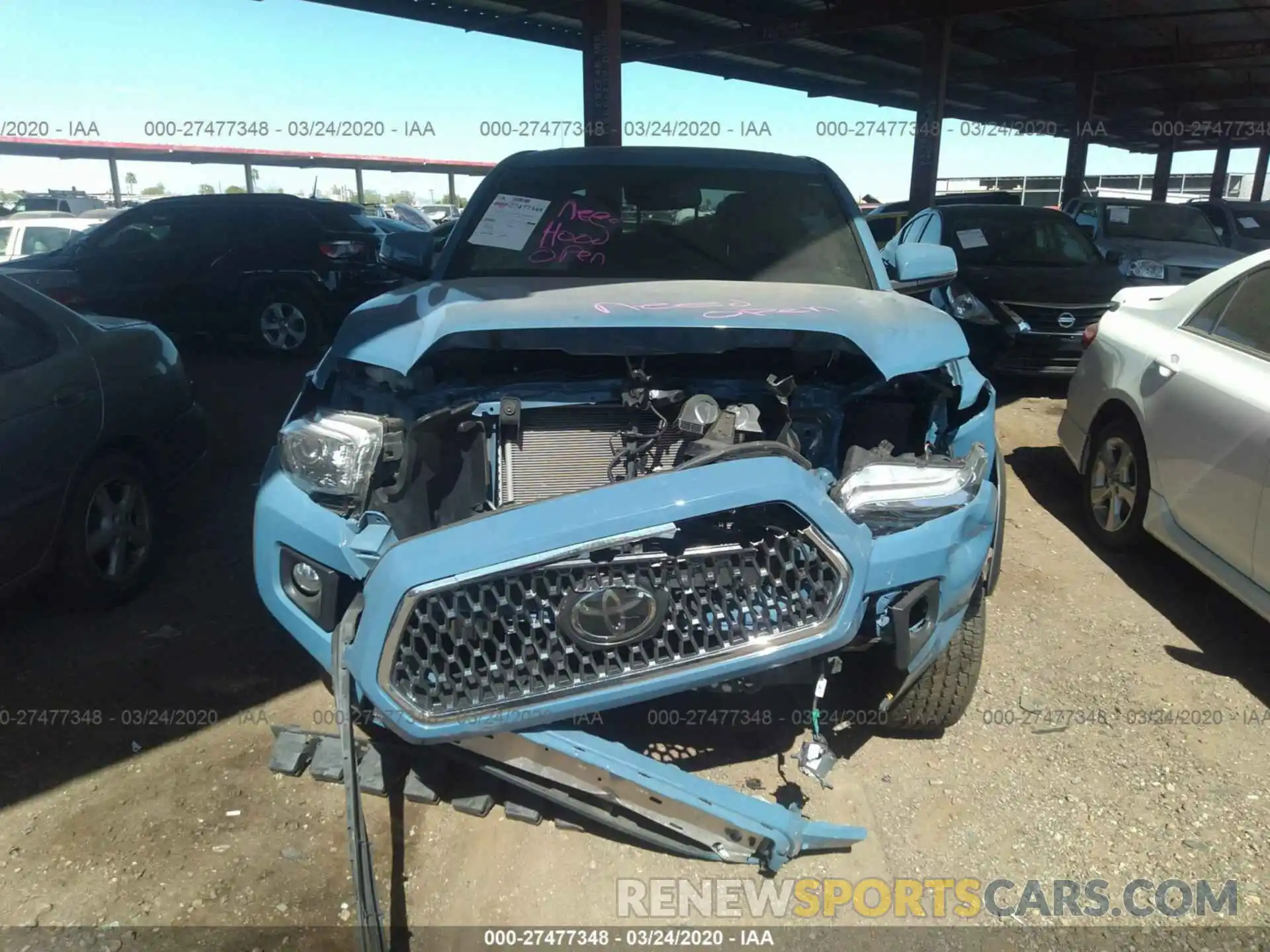 6 Photograph of a damaged car 3TMCZ5AN4KM260394 TOYOTA TACOMA 2019