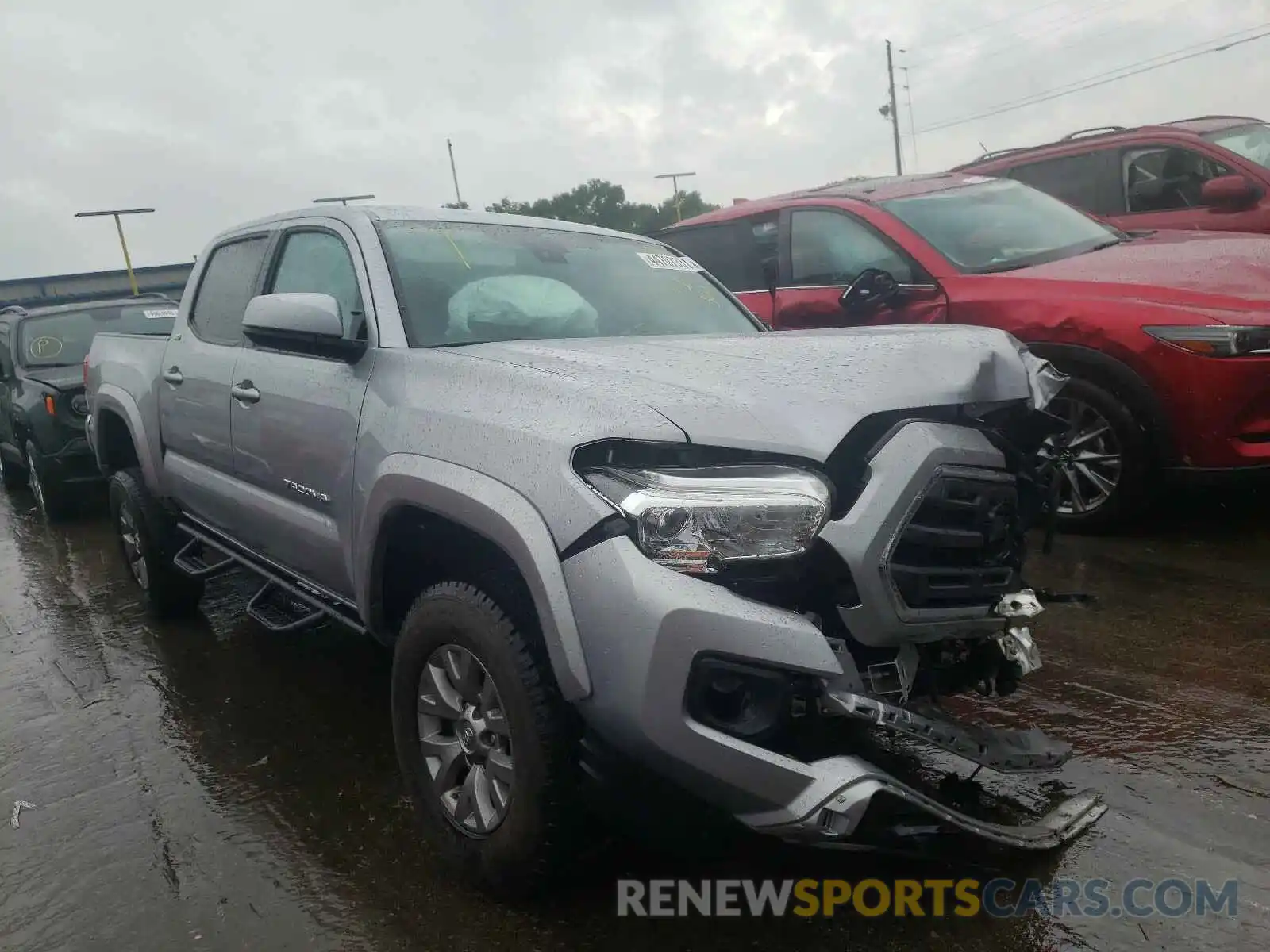 1 Photograph of a damaged car 3TMCZ5AN4KM261383 TOYOTA TACOMA 2019