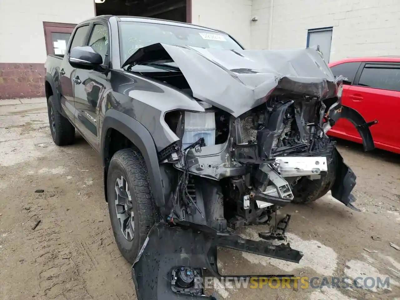 1 Photograph of a damaged car 3TMCZ5AN4KM262436 TOYOTA TACOMA 2019