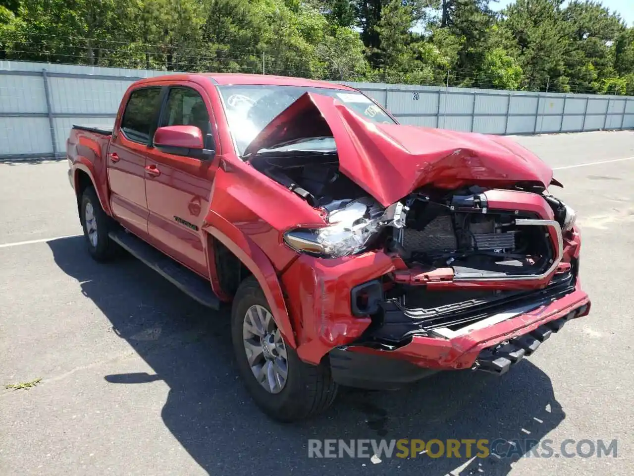 1 Photograph of a damaged car 3TMCZ5AN4KM273792 TOYOTA TACOMA 2019